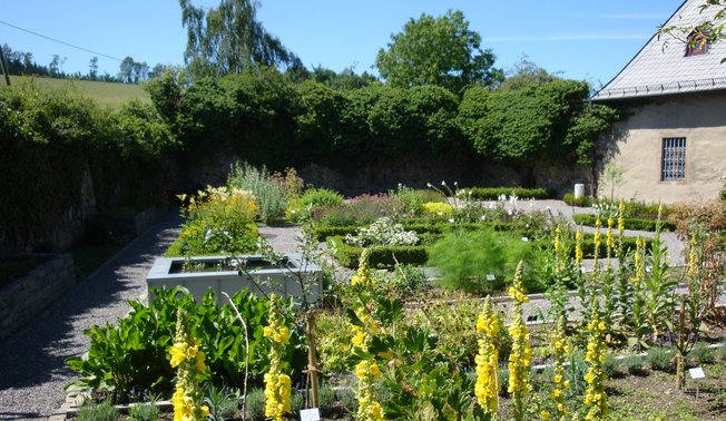 Ansicht des Kloster- und Museumsgarten Oelinghausen